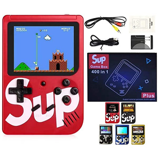 Sup Game Box 400 In 1 Mini Portable Gameboy 3 انچ بڑی اسکرین 400 گیمز بلٹن - گیم باکس منی پورٹیبل کنسول ہینڈ ہیلڈ گیم پی اے ڈی گیم باکس نمبر 59 