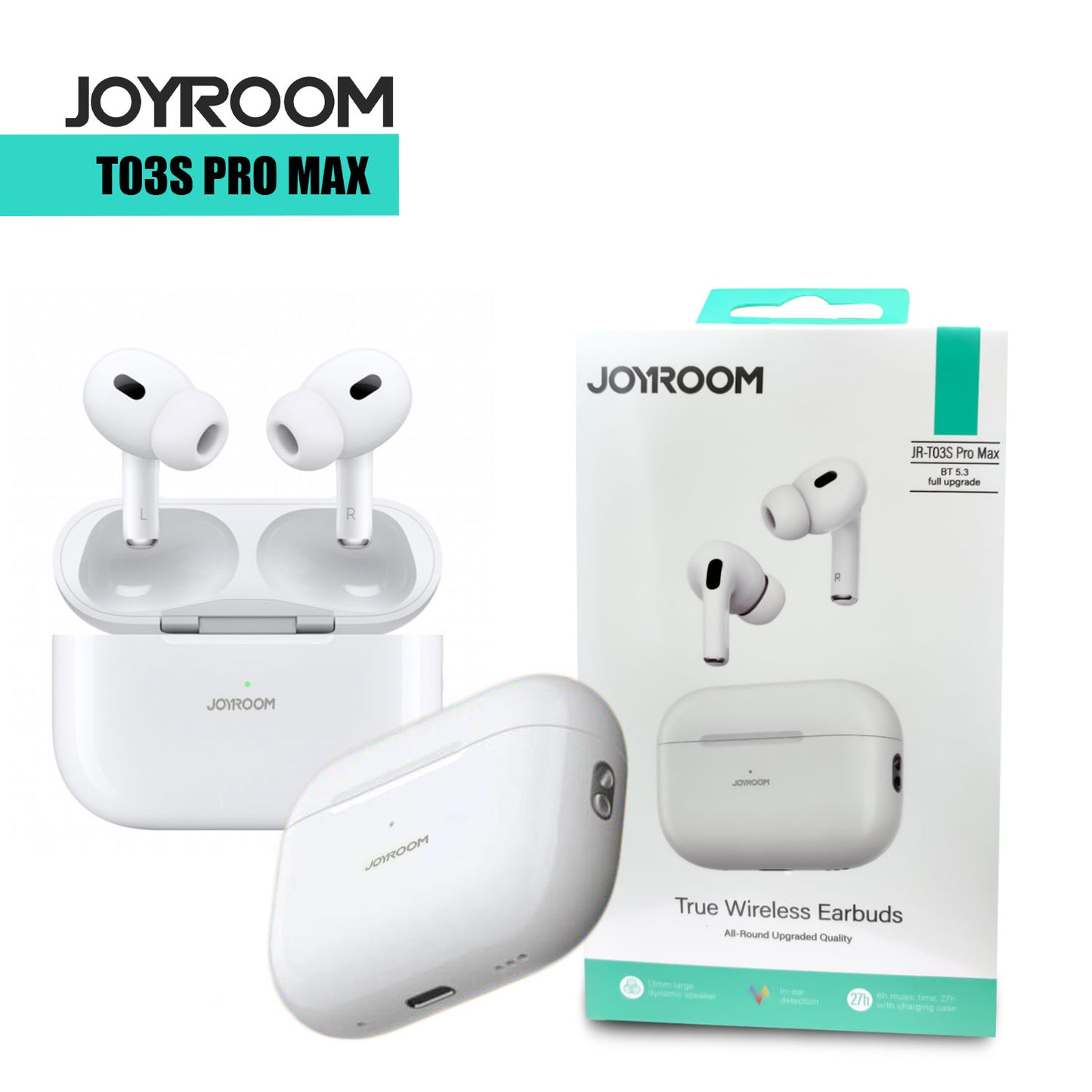 Joyroom Jr-t03s Pro Max True With Pop Up Window Wireless Earbuds - Original # 24