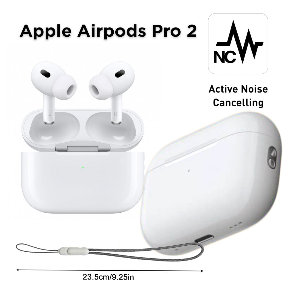 Apple AirPods Pro 2 Anc Hengxuan Wireless Bluetooth Earphone Active Noise Cancelation - White # 10