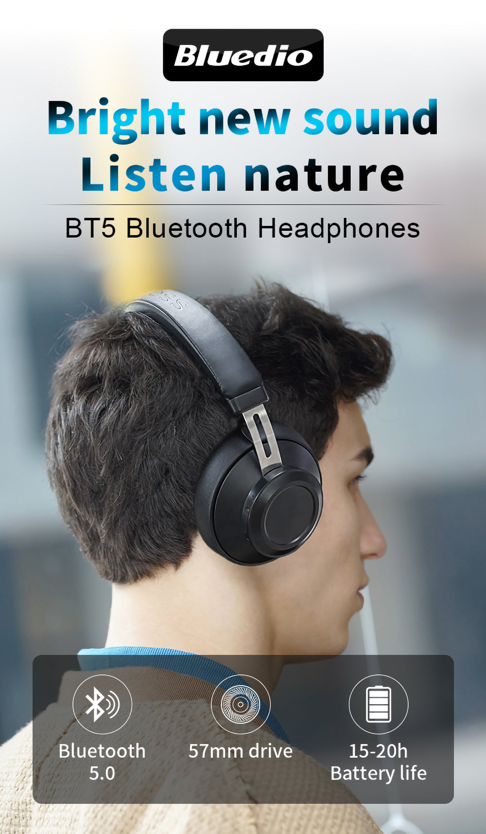 Bluedio Bt5 Wireless Headphone And Wired Stereo Bluetooth Over-ear Headset With Built-in Microphone # 14