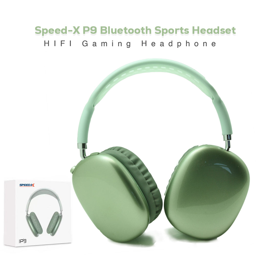 Speed-X Technologies P9 Bluetooth Headphones with Built-in Mic compatible for all Android Devices and PC # 58