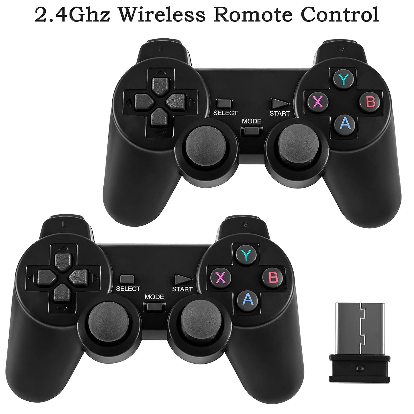 M8 Wireless Controller Gamepad With 64gb Tf Card Plug and Play Video Game Stick Built in 10000+ Games, 4K HD HDMI Output with Two Game Controllers # 43