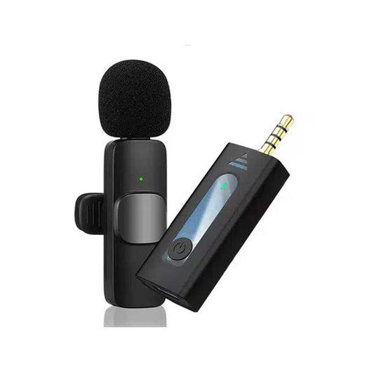 Wireless MIC AUX 3.5mm Mic K35 Wireless Single Microphone For Interview, Vlogging, Podcast # 73