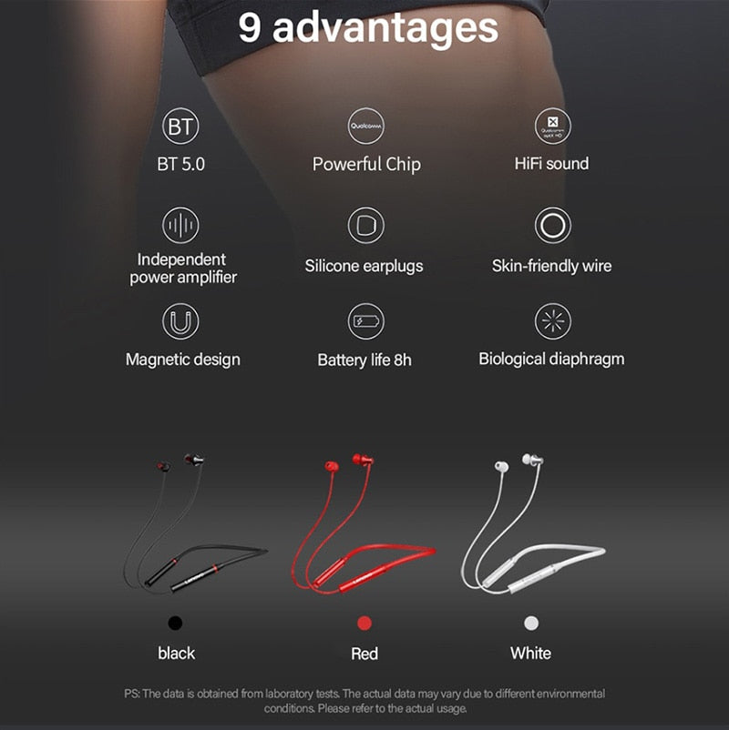 Lenovo He05x Neckband Bluetooth 5.0 Earphones Hifi Magnetic Neckband Headset # 38